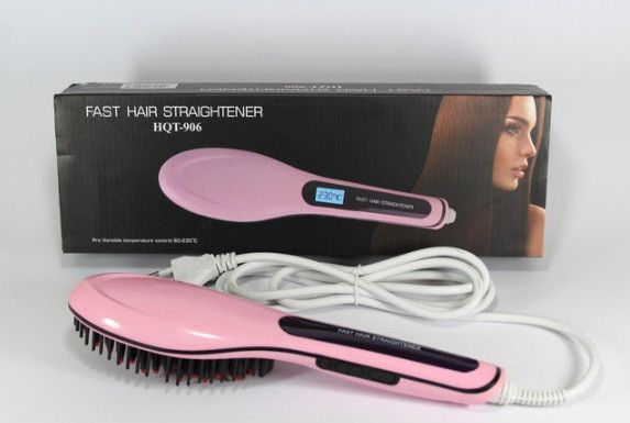 FAST HAIR STRAIGHTENER HQT-906 полезная техника в подарок для девушек и женщин, Расческа щетка  .